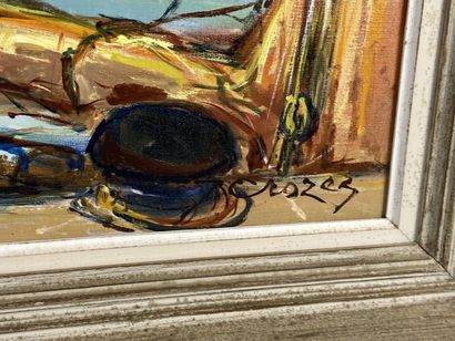J. CROZES (19th-20th).

The pass of Concarneau.

Oil...