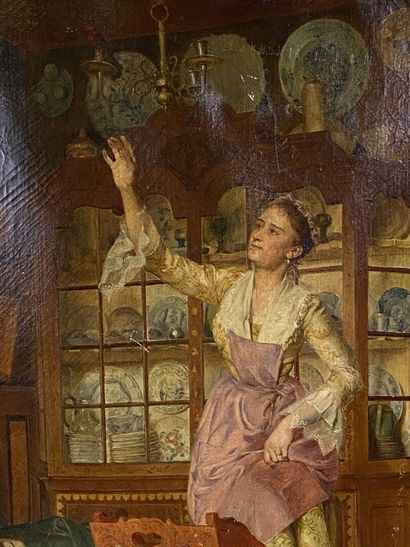Attributed to L. OTTIN (20th). 

The hunting...