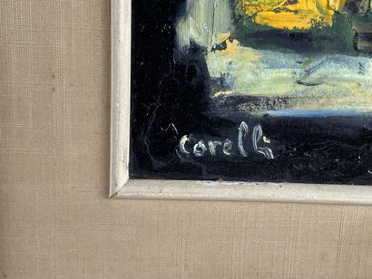 CORELLI (XXth). Vase of flowers.

Oil on...