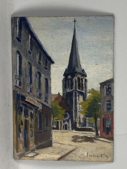 Eugène COCHEFERT (20th).

The bell tower...