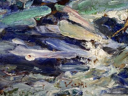 Enrico VEGETTI (1863-1951).

The trout catchers.

Oil...