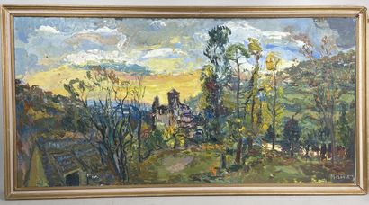Mr MASSEZ (XX).

Fauvist landscape.

Oil...