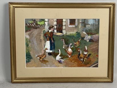 French school of the 20th century.

The goose...