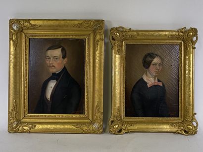 GRUNEWALD (19th).

Portraits of Mr and Mrs.

Two...