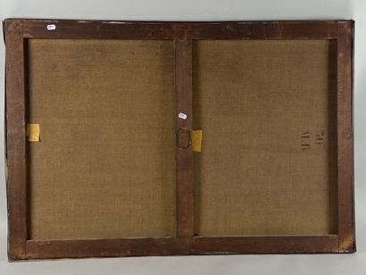French school XIXth. Animated landscape with...