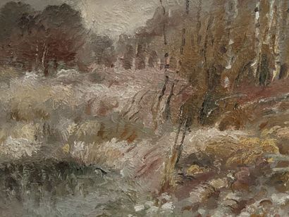 Aurore BOURSIN (born in 1945).

Countryside.

Oil...