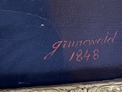GRUNEWALD (19th).

Portraits of Mr and Mrs.

Two...