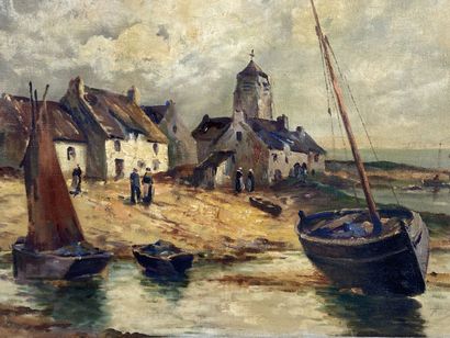 Marcel FALCINELLI (1900-1980).

Near Vannes.

Oil...
