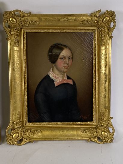 GRUNEWALD (19th).

Portraits of Mr and Mrs.

Two...