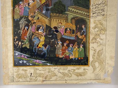 Antique Indo-Persian gouache.

30 x 20,5...