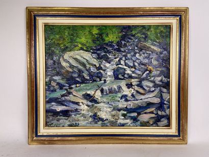 Enrico VEGETTI (1863-1951).

The trout catchers.

Oil...