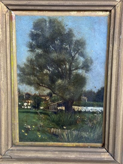 French school of the 19th century.

Landscapes.

Two...