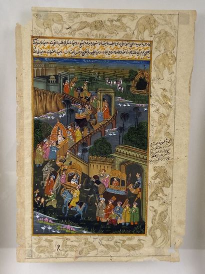 Antique Indo-Persian gouache.

30 x 20,5...