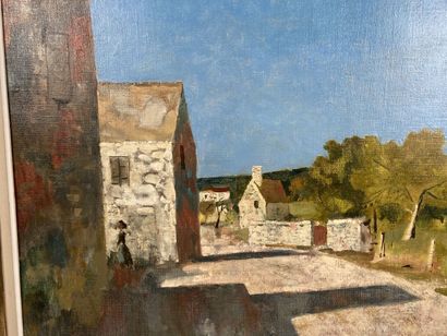 Roland OUDOT (1897-1981).

Village of Grosrouvre...