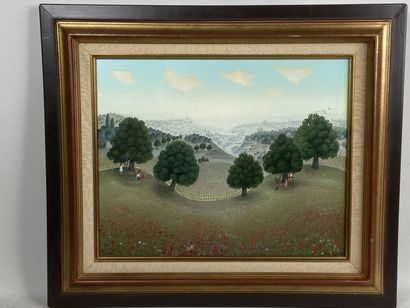 BAUMGARTEN (XXth-XXIst). 

Harvesting.

Oil...