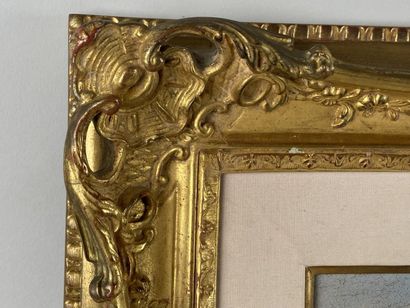 French school. 19th century. Cows near the...
