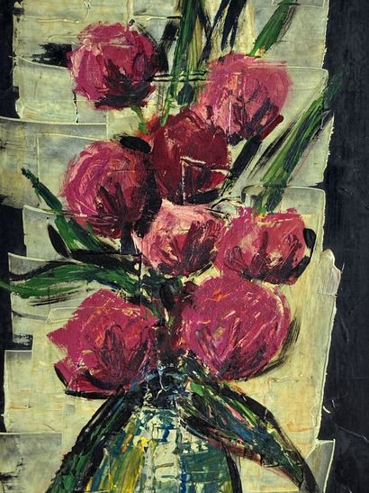 CORELLI (XXth). Vase of flowers.

Oil on...