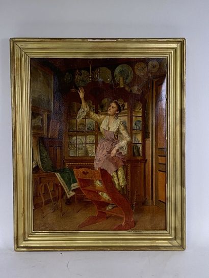 Attributed to L. OTTIN (20th). 

The hunting...