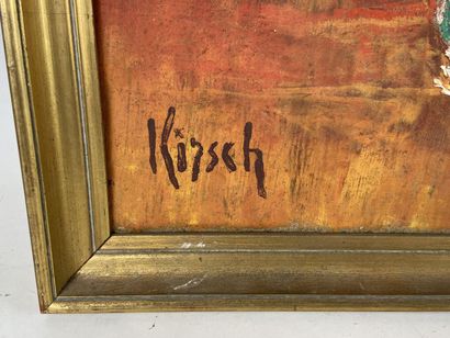 KIRSCH (20th). Yellow rose.

Oil on canvas...