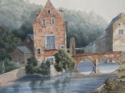French school of the 19th century.

River...