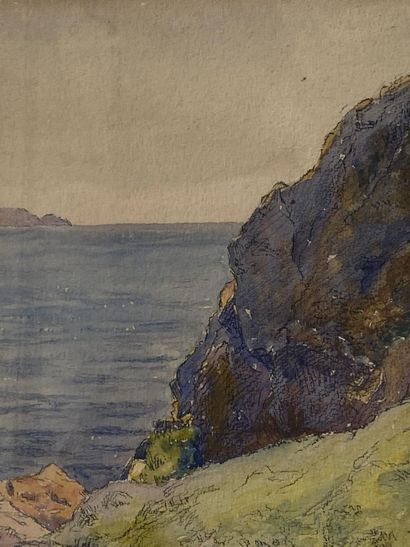 French school of the 20th century.

Seaside.

Watercolour.

29...