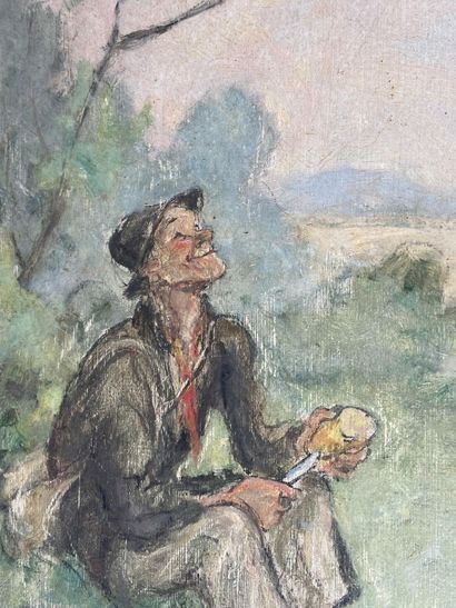 20th century school.

The poet tramp.

Oil...