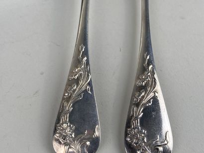 Partie de ménagère en argent comprenant 12...