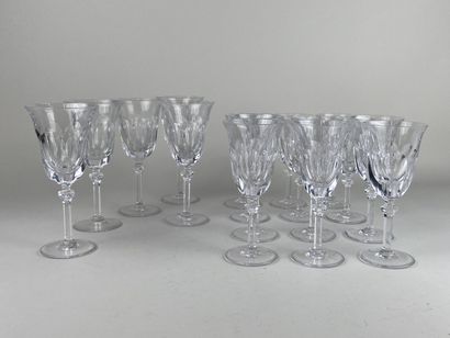 DAUM FRANCE.

Partie de service de verres...