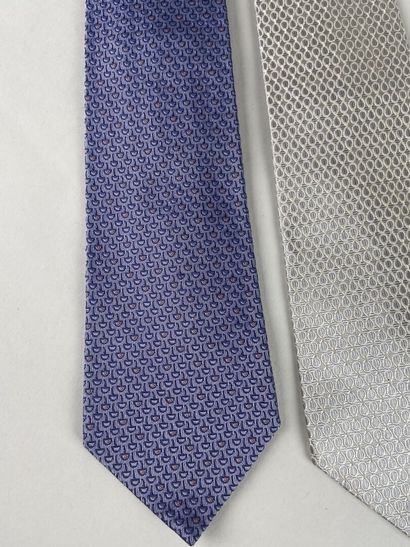 LANCEL Paris.

Ensemble de 3 cravates en...