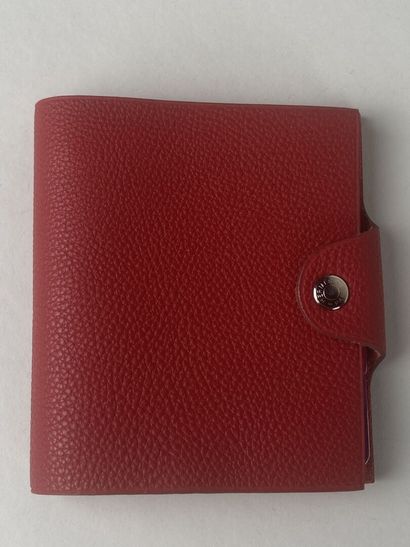 HERMES.

Carnet de notes en cuir souple grainé...