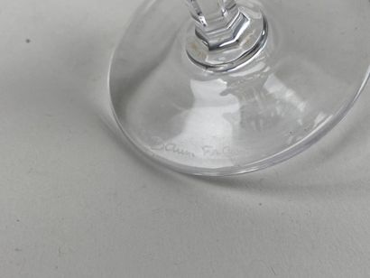 DAUM FRANCE.

Partie de service de verres...