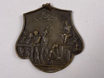 Plaquette en écusson.

Fin du XVe, ITALIE...
