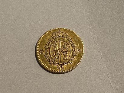 Demi-escudo or du 3ème type.

Charles III...