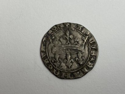 Blanc aux lys accotés de Charles VII (1422-1461)....