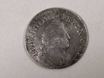 Louis XIV (1643-1715).

1/4 d'écu aux palmes.

Argent....