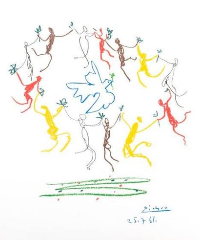 PICASSO Pablo
La ronde de la paix Lithographie...