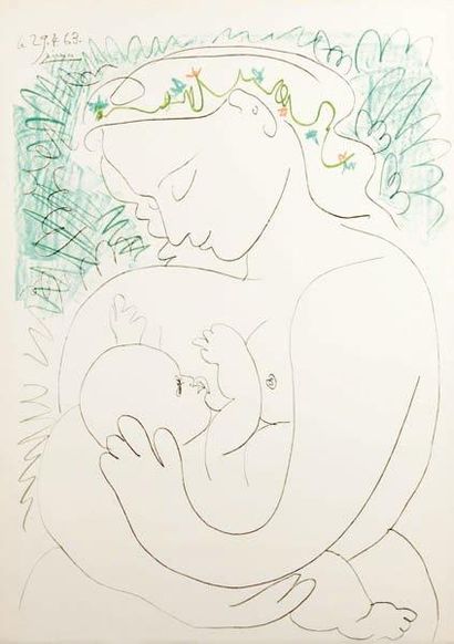 PICASSO Pablo
La maternité Lithographie sur...