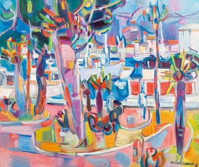 SCHURR Claude
Soleil au port Canto Huile...
