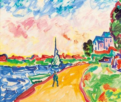 BOUVIER Armand
Bord de Marne Huile sur toile...