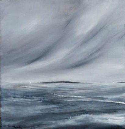 GORIN Jean
Le noir et le bleu Huile sur toile...