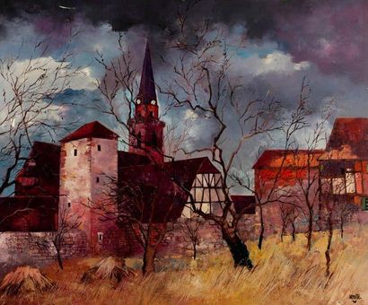 HOSOTTE Georges
Eglise de Bergheim Huile...