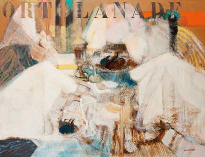 AMBILLE Paul
Ortolans Huile sur toile SBD,...