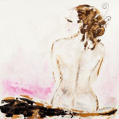Acrylikalice N° 146 Technique mixte sur toile...