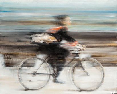 BOILLE Anne
Femme à vélo Acrylique sur toile...
