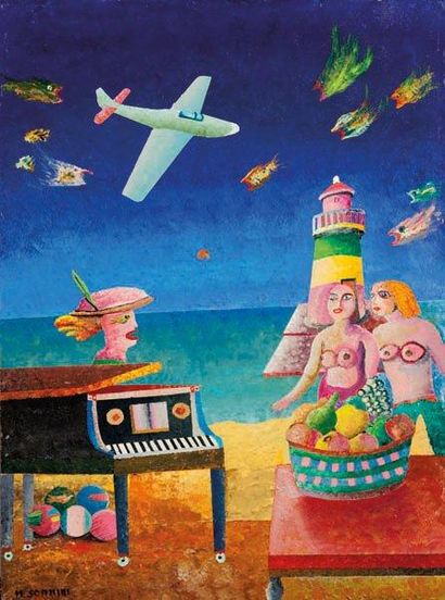 SONNINI Massimo
Cantico Acrylique sur panneau...