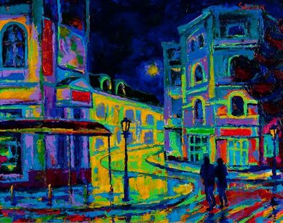 SKLIAROFF Sergeï
Yalta de nuit Acrylique...
