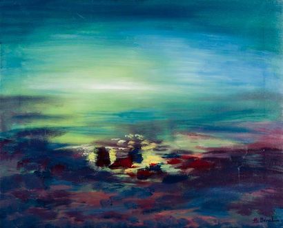 BERAL Alain
La ville au crépuscule Acrylique...