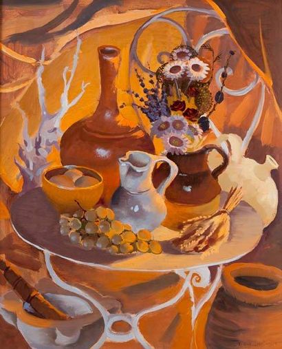 SARTIGUE Dany
Nature morte aux raisins Huile...