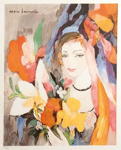 LAURENCIN Marie
Jeunes filles et fleurs Lithographie...