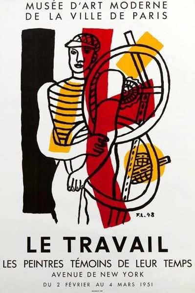 LEGER Fernand
Le travail Affiche lithographique...